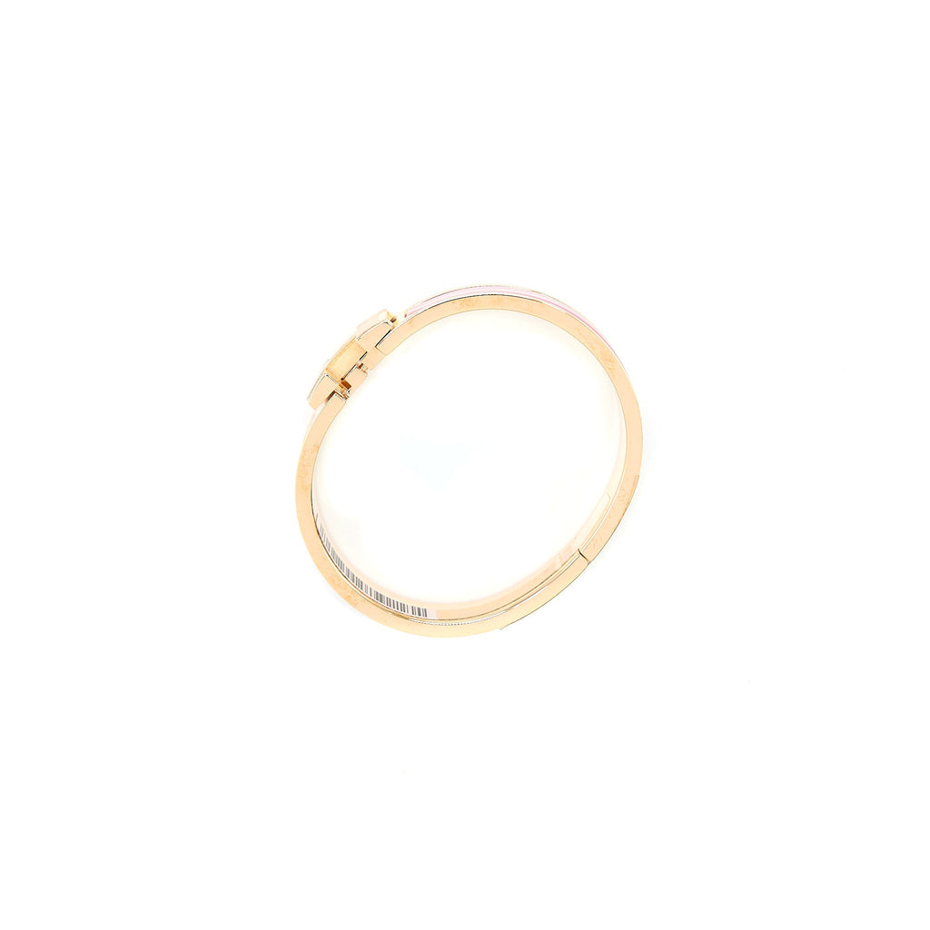 HERMES CLIC H BRACELET PLAQUE/ROSE RGHW