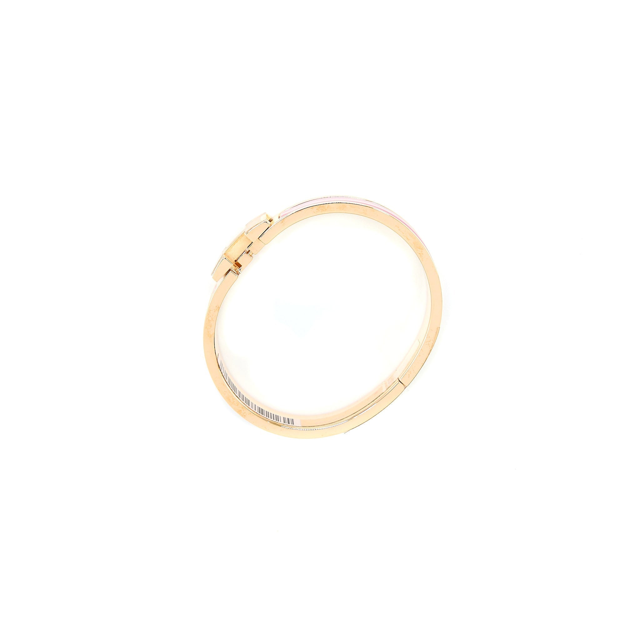 HERMES CLIC H BRACELET PLAQUE/ROSE RGHW