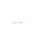 CHANEL COCO LETTERS EARRINGS PEARL LIGHT GOLD TONE
