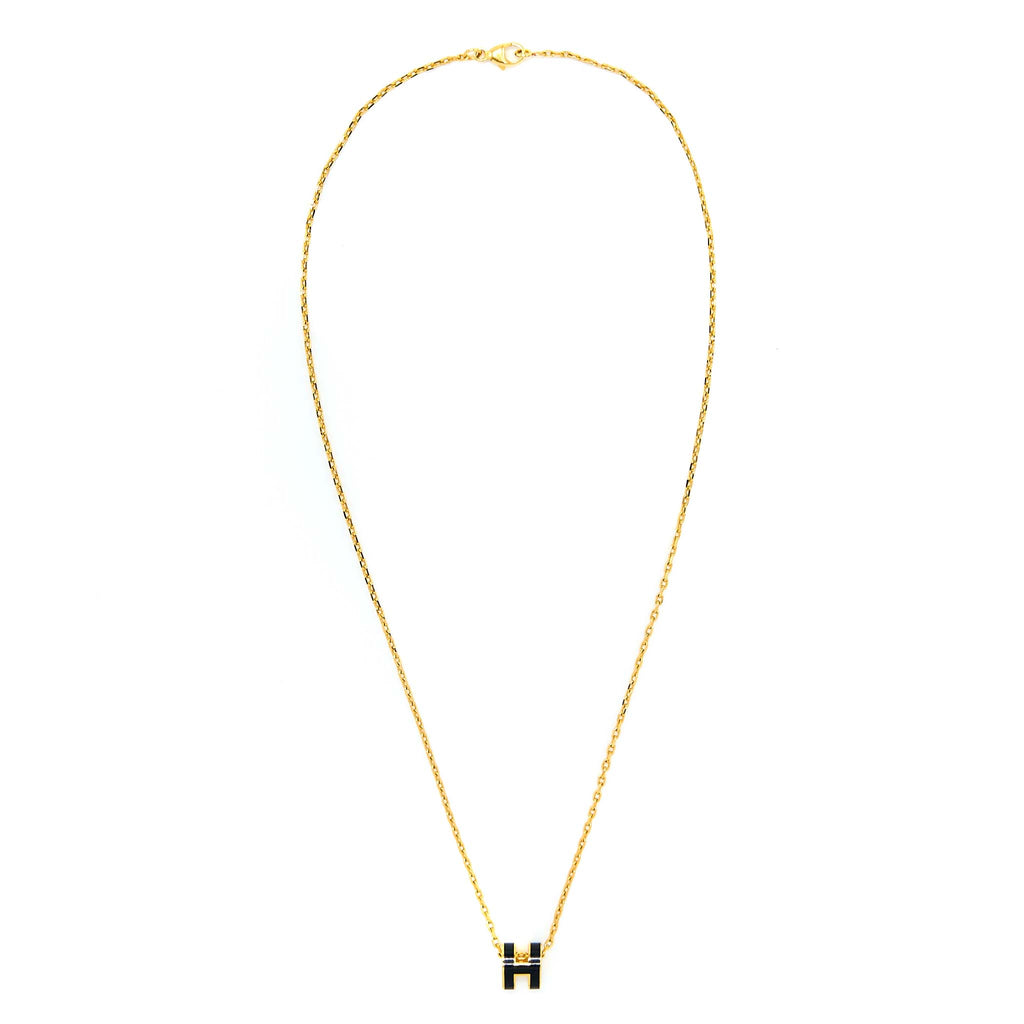 HERMES MINI POP H PENDANT BLACK RGHW