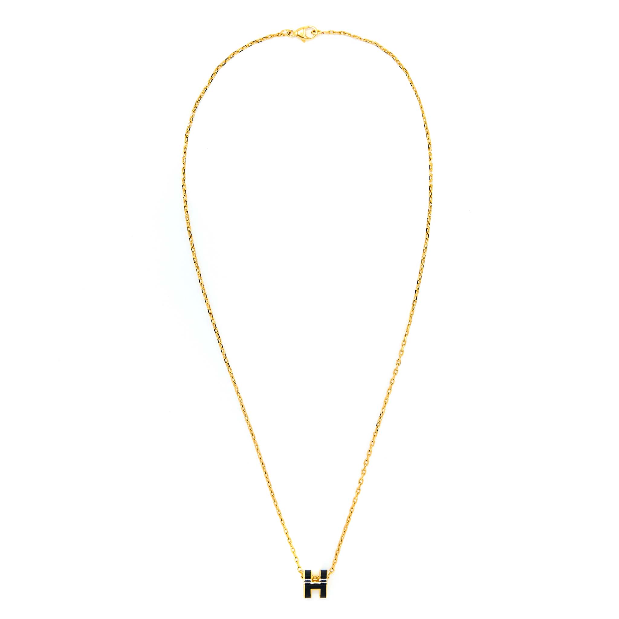 HERMES MINI POP H PENDANT BLACK RGHW