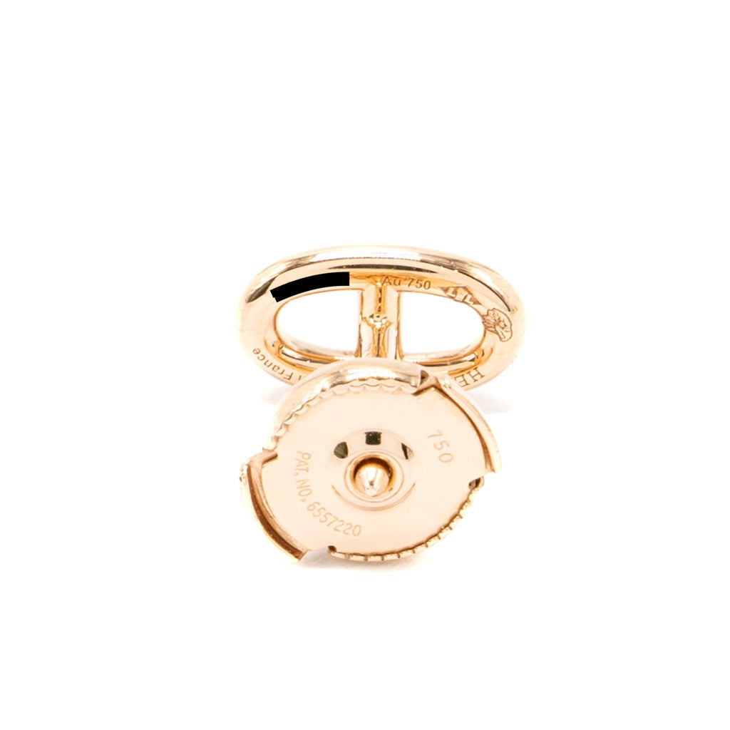 HERMES FARANDOLE EARRINGS ROSE GOLD