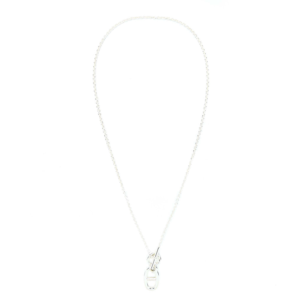 HERMES STERLING SLIVER FARANDOLE NECKLACE