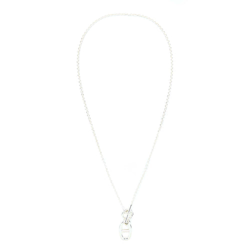 HERMES STERLING SLIVER FARANDOLE NECKLACE