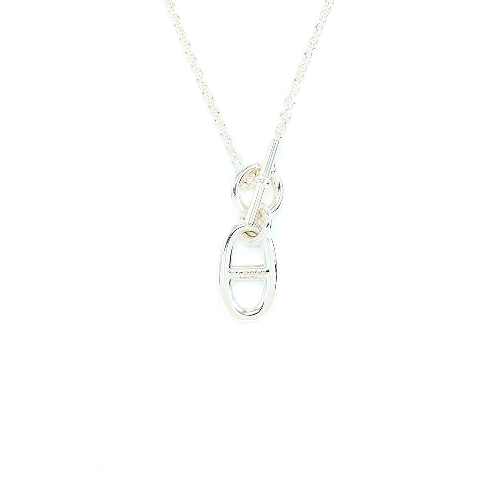 HERMES STERLING SLIVER FARANDOLE NECKLACE