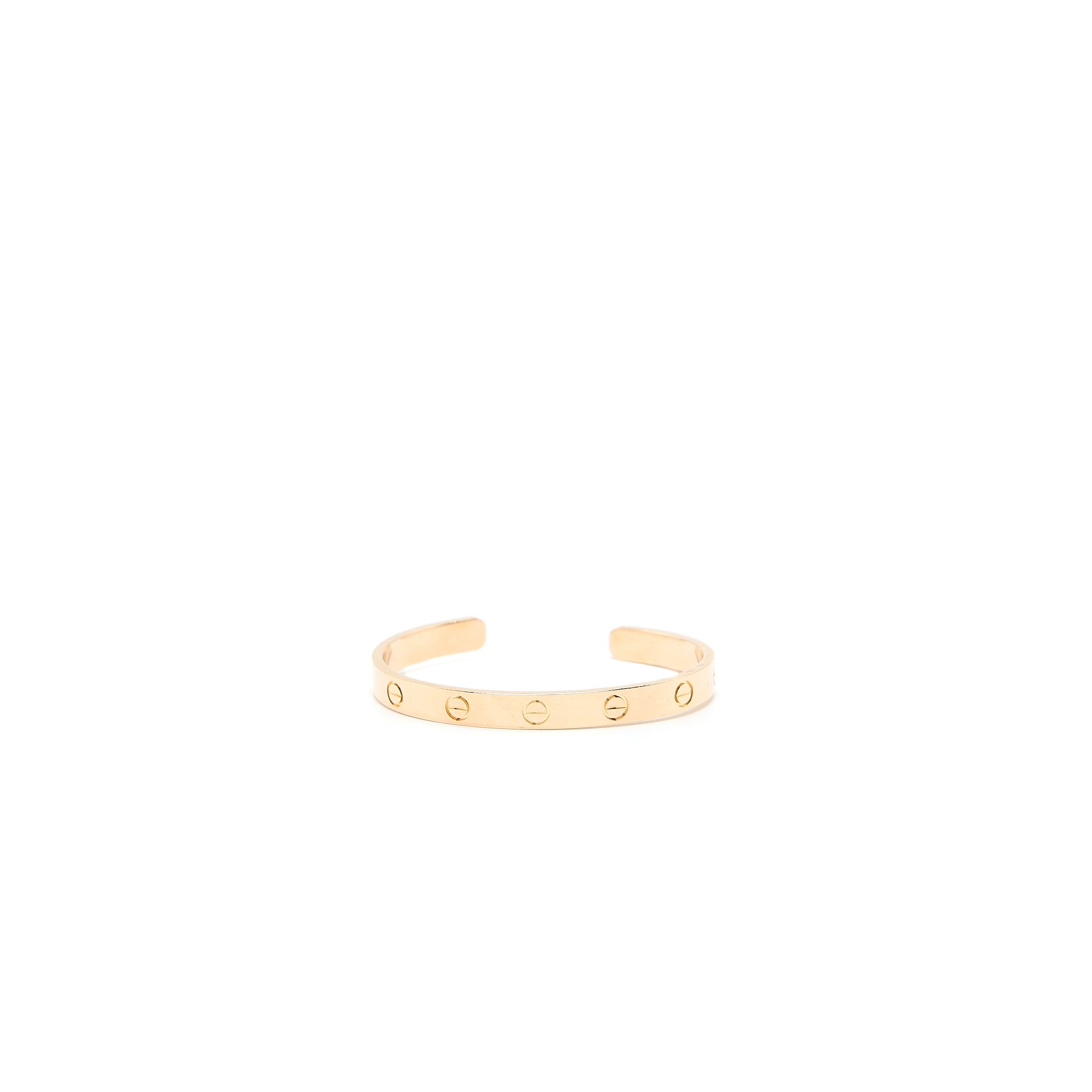 CARTIER LOVE CUFF BRACELET ROSE GOLD