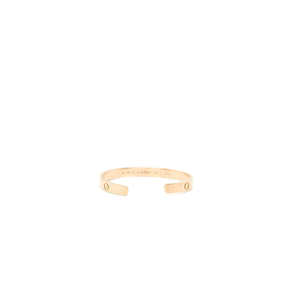 CARTIER LOVE CUFF BRACELET ROSE GOLD