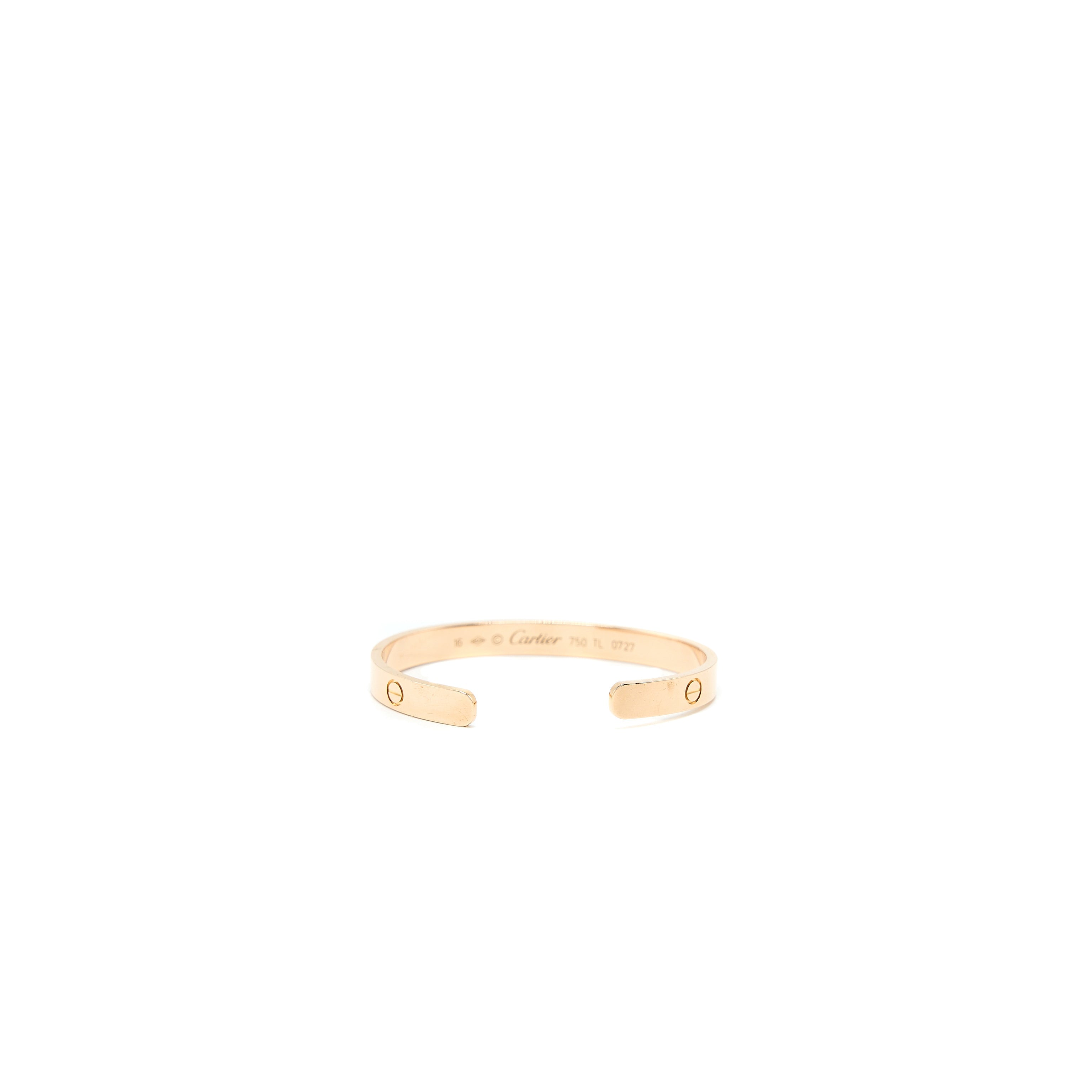 CARTIER LOVE CUFF BRACELET ROSE GOLD