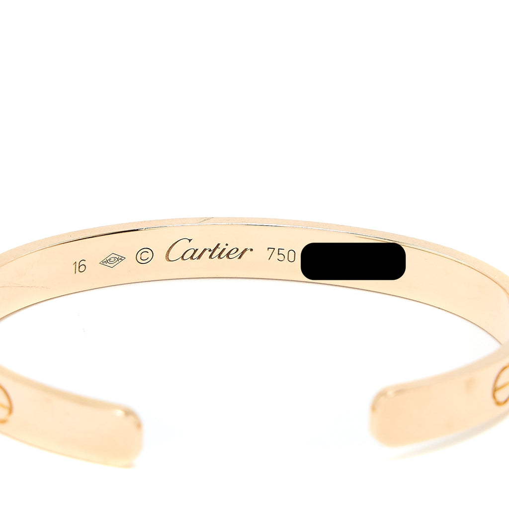 CARTIER LOVE CUFF BRACELET ROSE GOLD