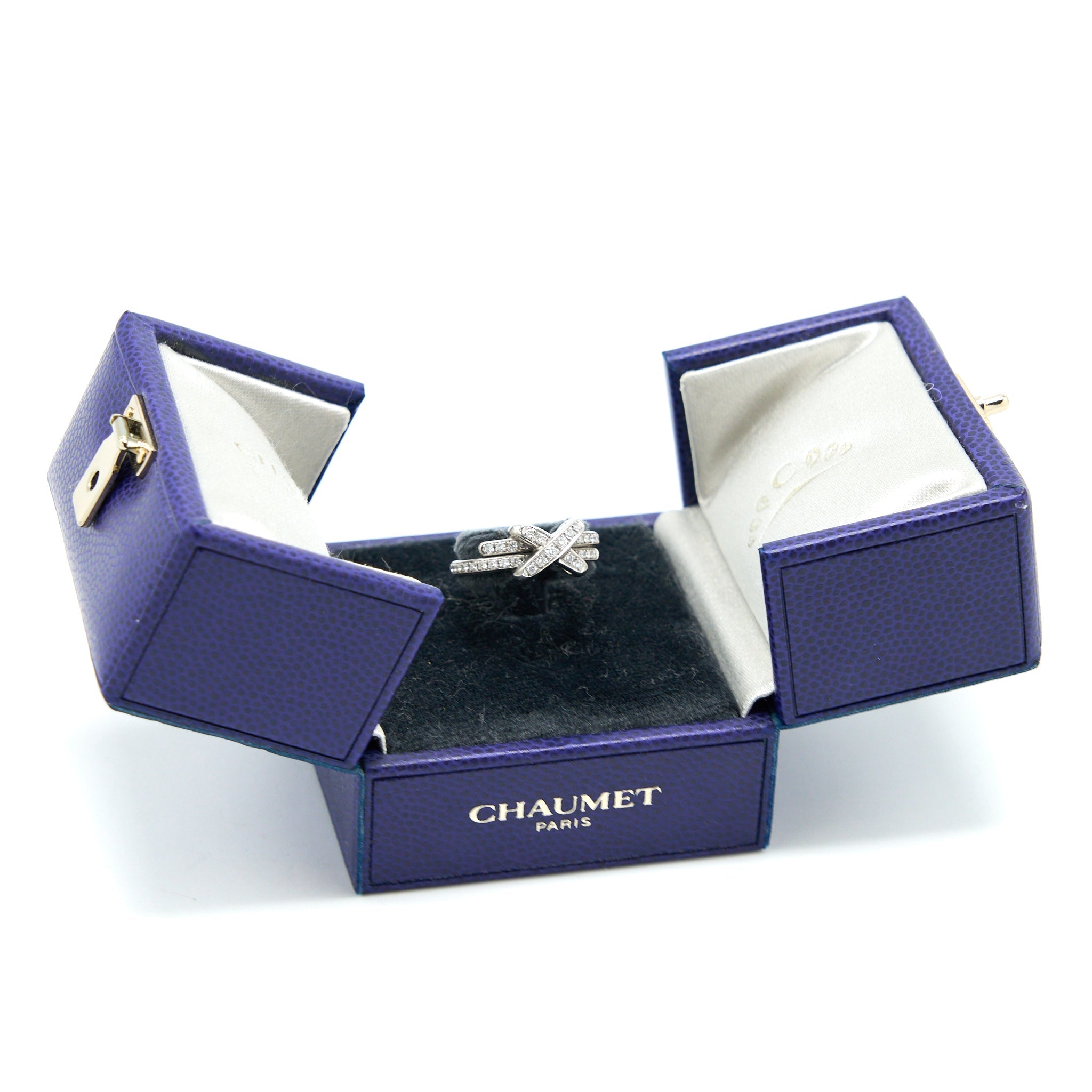 CHAUMET JEUX DE LIENS RING WHITE GOLD WITH DIAMONDS