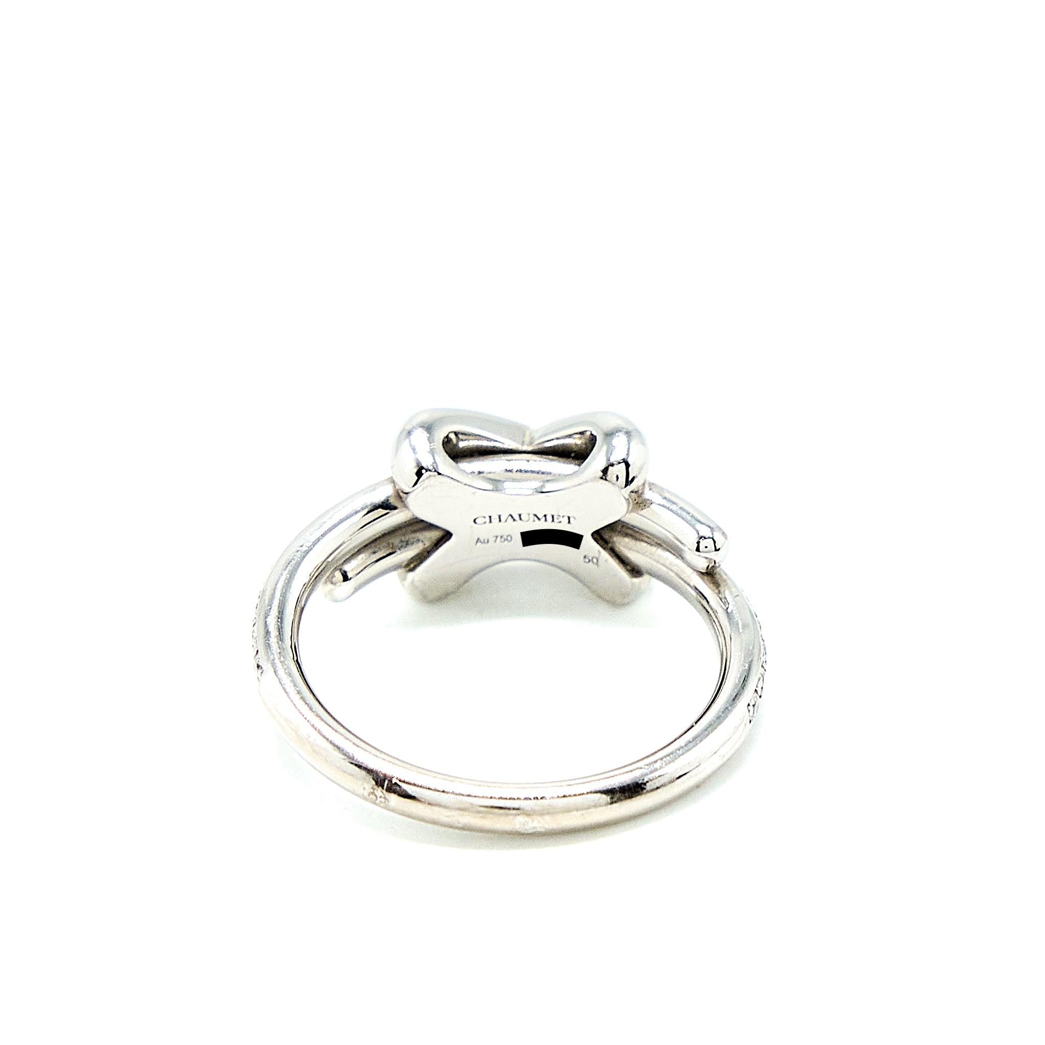 CHAUMET JEUX DE LIENS RING WHITE GOLD WITH DIAMONDS