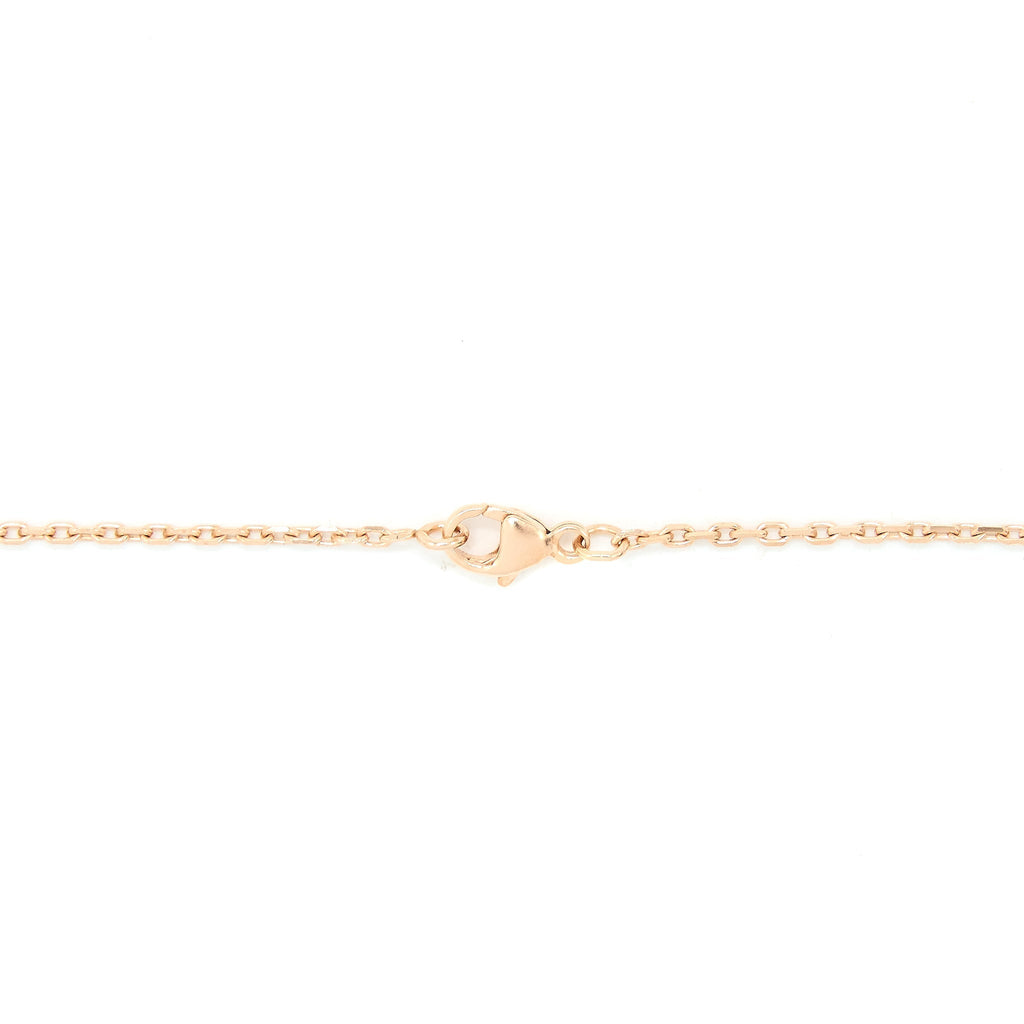 HERMES MINI POP H PENDANT BLACK ROSE GOLD TONE