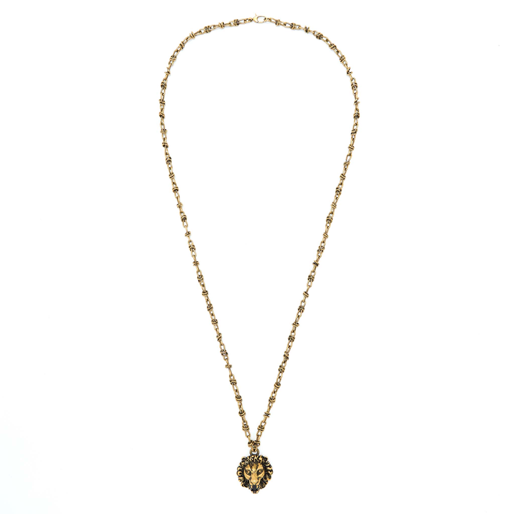 GUCCI LION LONG NECKLACE (LARGE VERSION)