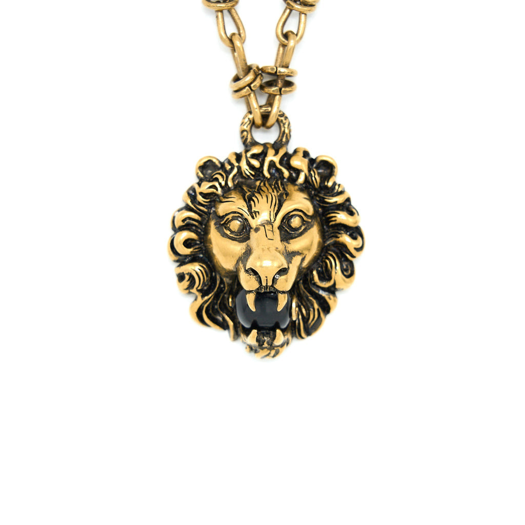 GUCCI LION LONG NECKLACE (LARGE VERSION)