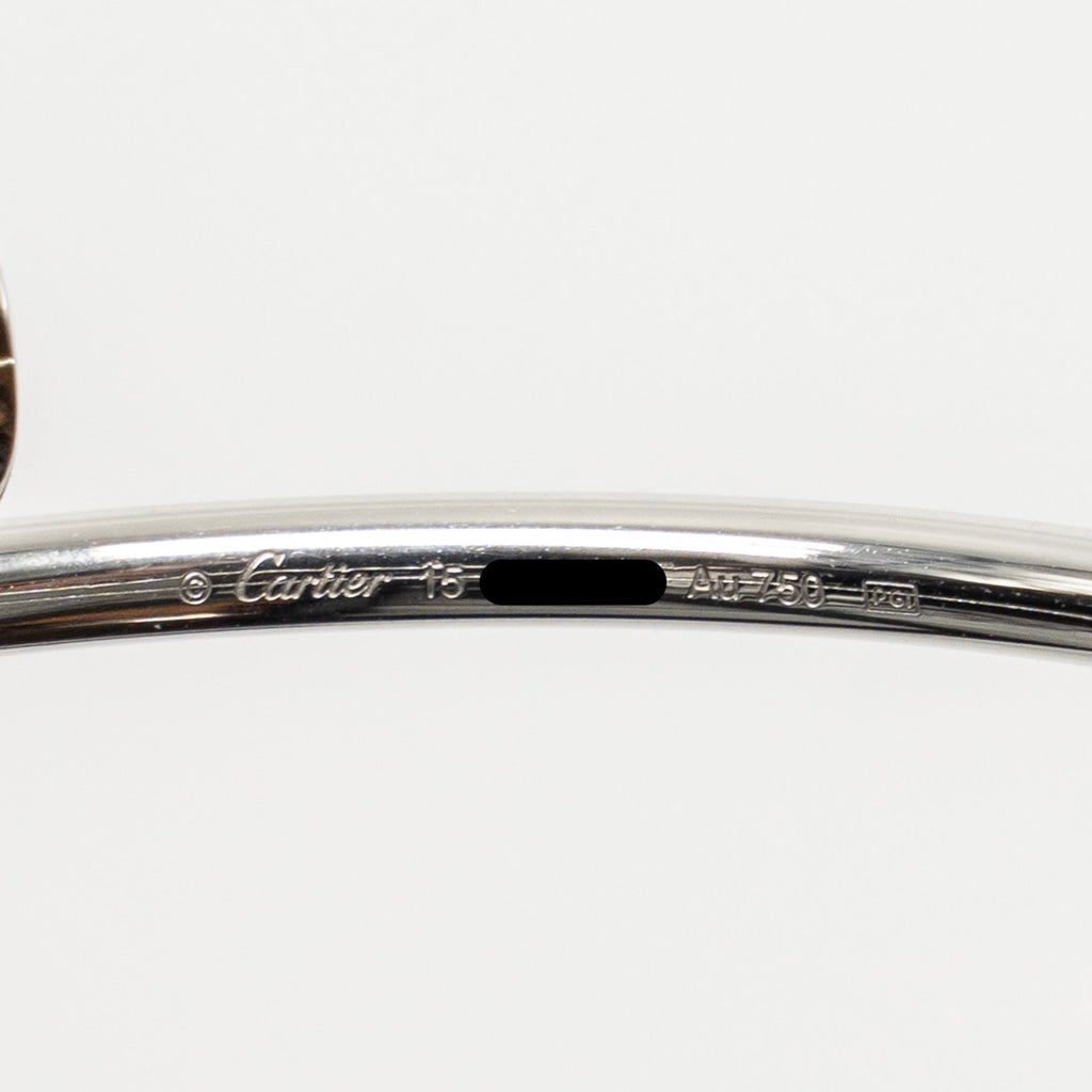 CARTIER JUSTE UN CLOU BRACELET WHITE GOLD