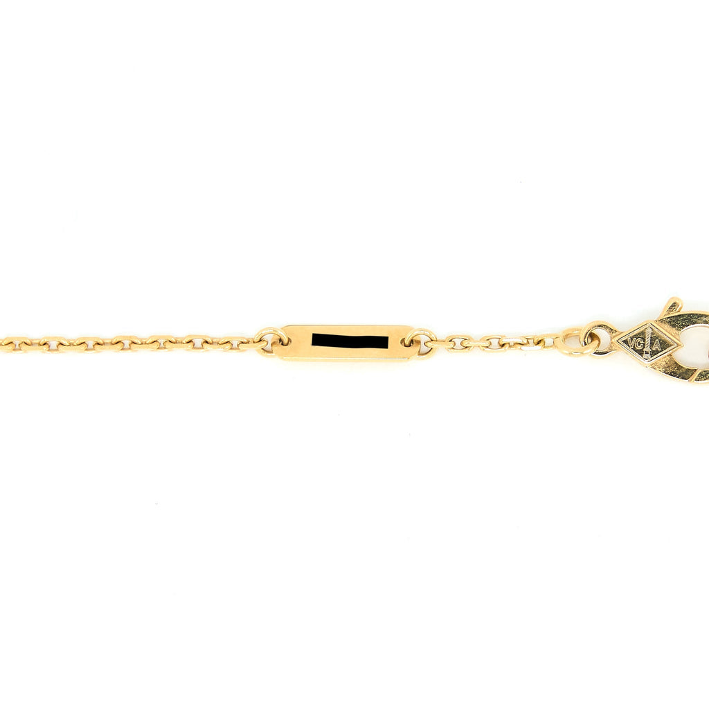 VAN CLEEF & ARPELS VINTAGE ALHAMBRA PENDANT CARNELLIAN YELLOW GOLD