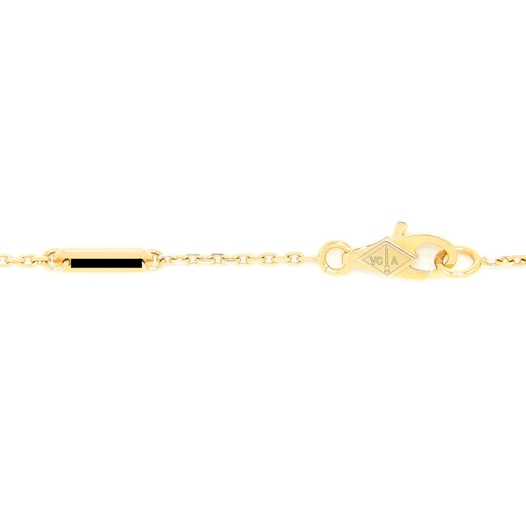 VAN CLEEF & ARPELS SWEET ALHAMBRA PENDANT CARNELIAN ROSE GOLD