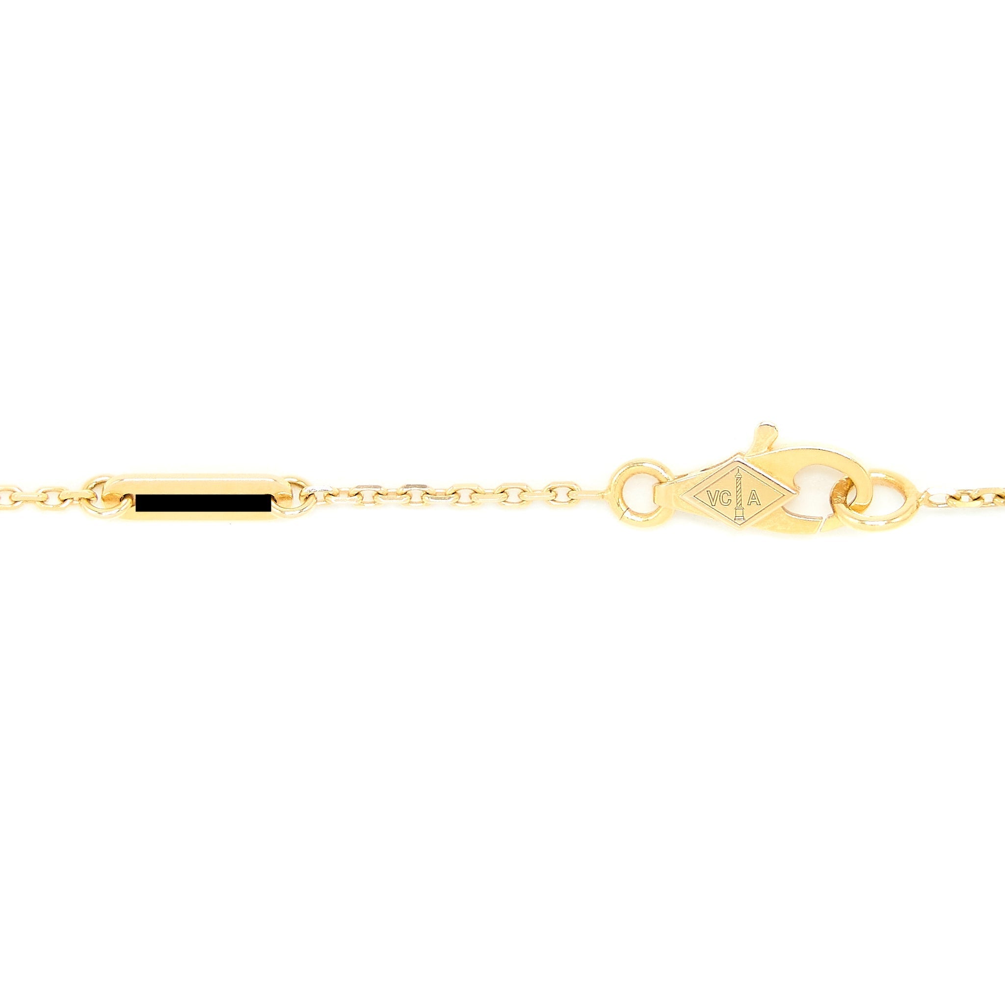 VAN CLEEF & ARPELS SWEET ALHAMBRA PENDANT CARNELIAN ROSE GOLD