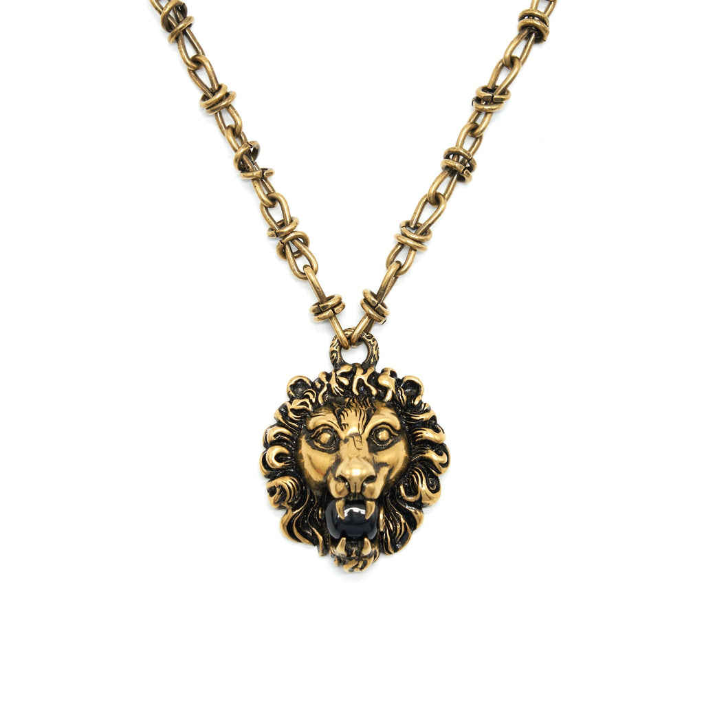 GUCCI LION LONG NECKLACE (LARGE VERSION)