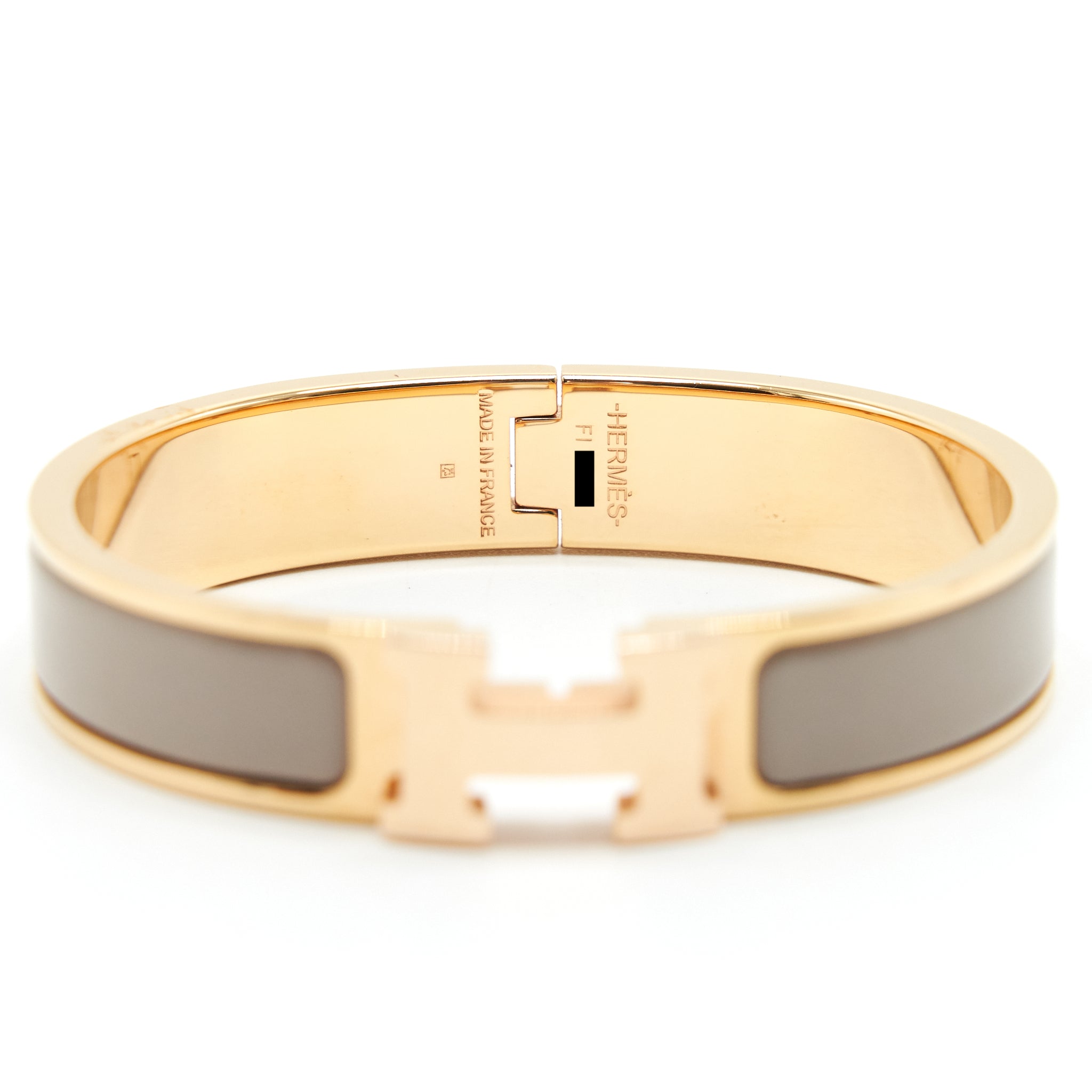 HERME POP H BRACELET LIGHT GREY WITH RGHW
