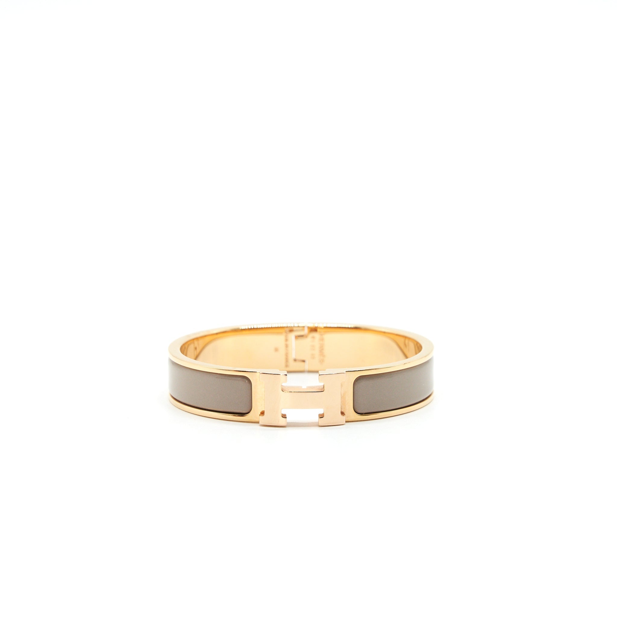 HERME POP H BRACELET LIGHT GREY WITH RGHW