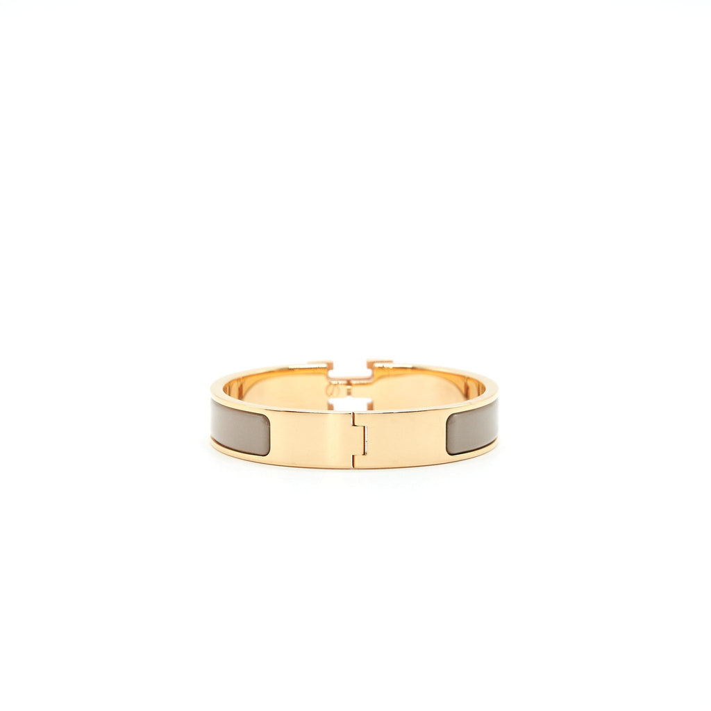 HERME POP H BRACELET LIGHT GREY WITH RGHW
