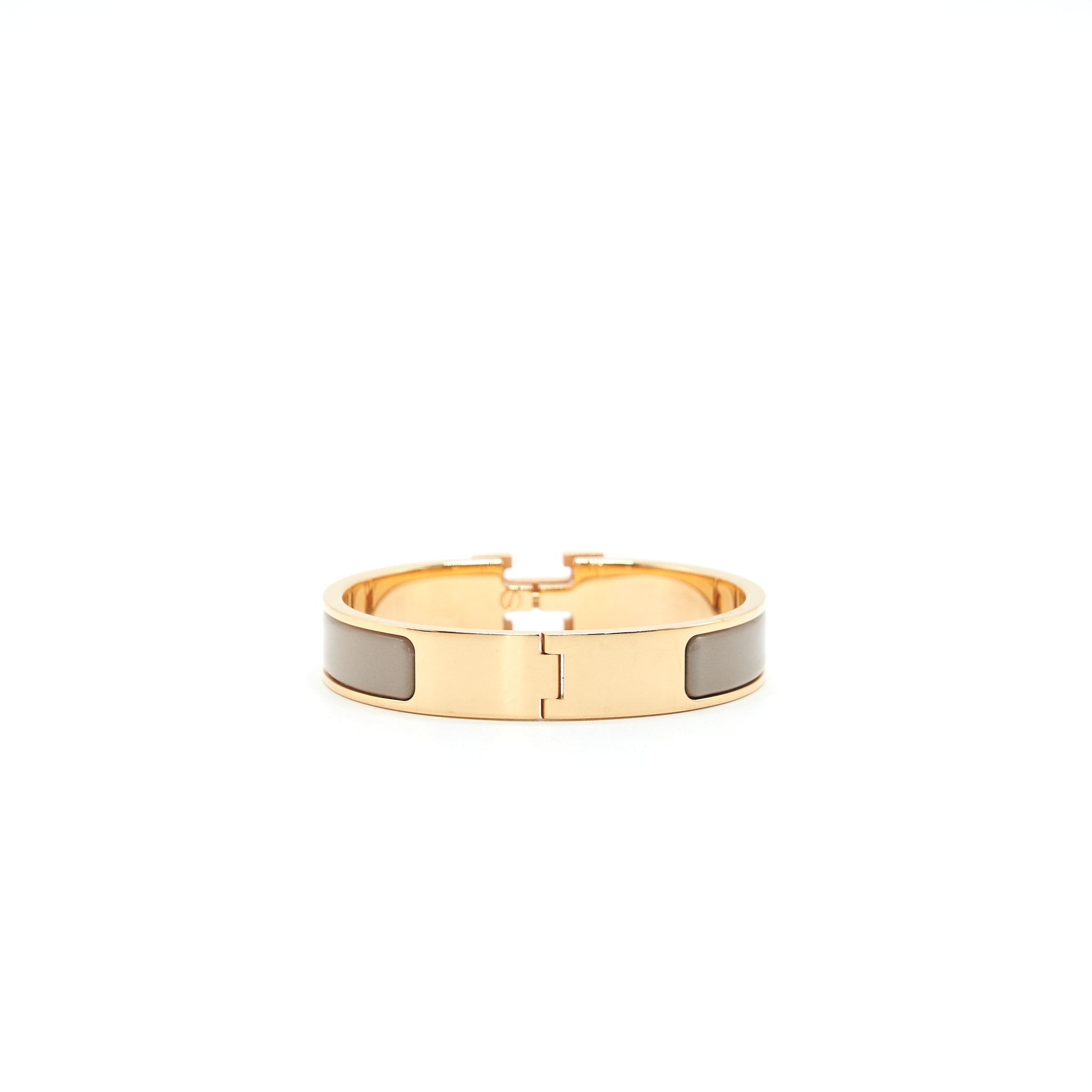 HERME POP H BRACELET LIGHT GREY WITH RGHW