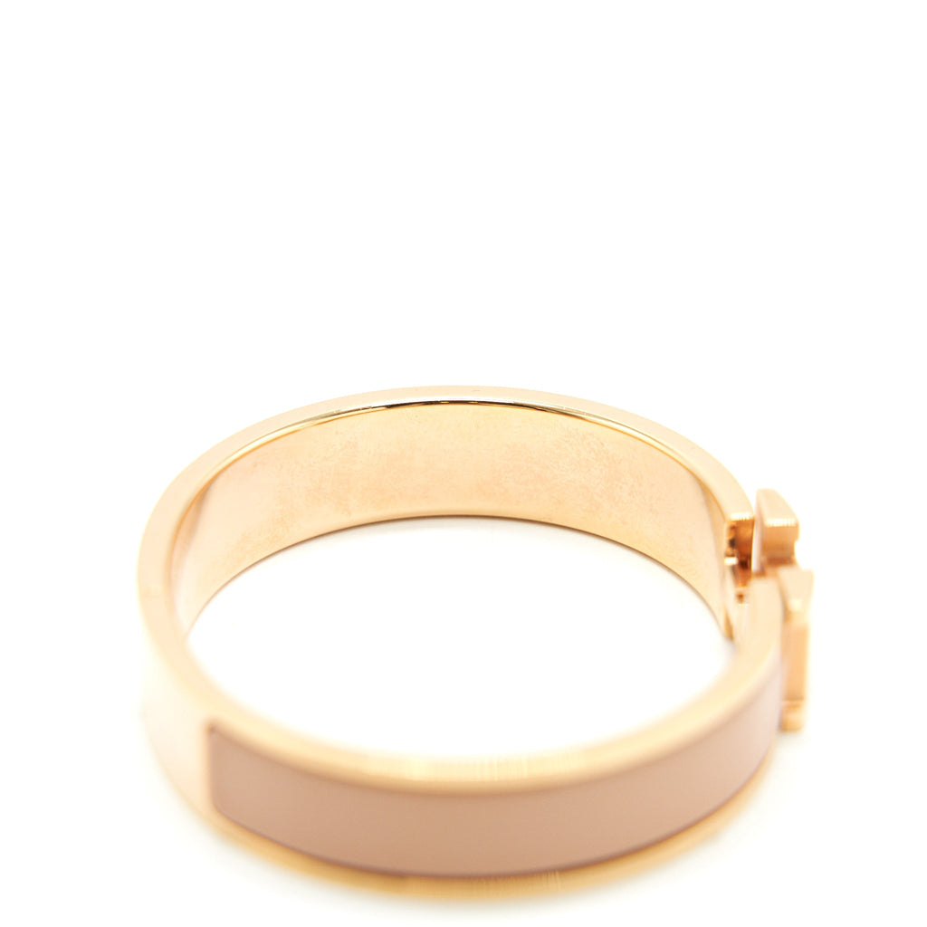 HERMES CLIC H BRACELET BEIGE RGHW