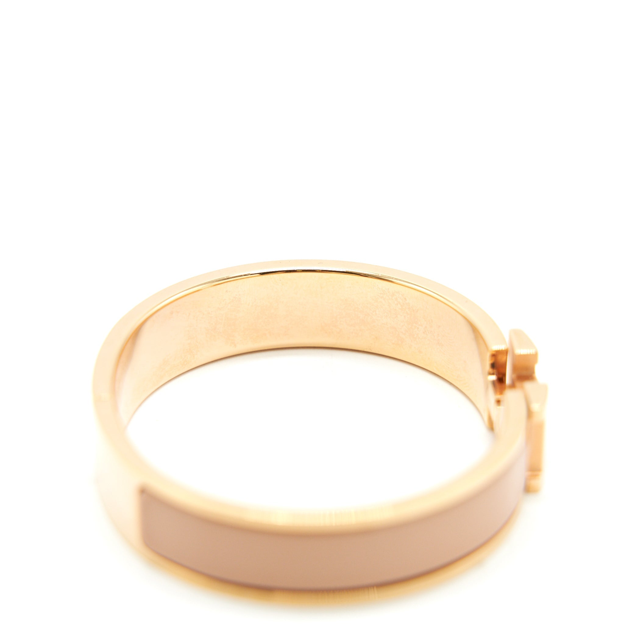 HERMES CLIC H BRACELET BEIGE RGHW
