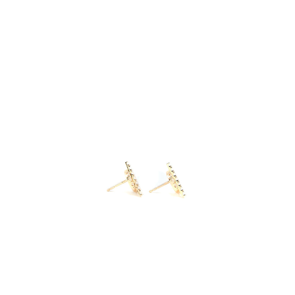 HERMES FINESSE EARRINGS ROSE GOLD DIAMONDS