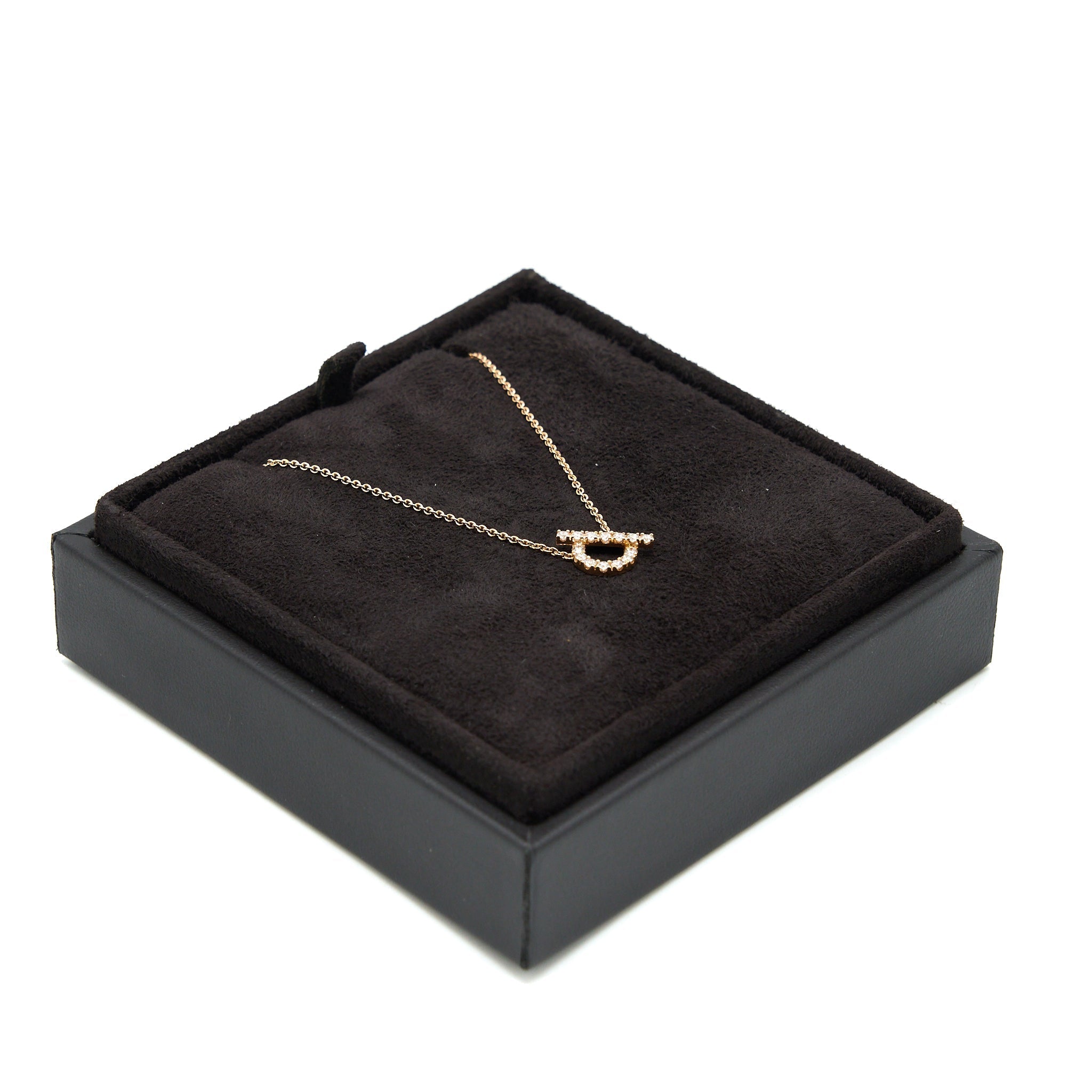 HERMES FINESSE NECKLACE ROSE GOLD DIAMONDS