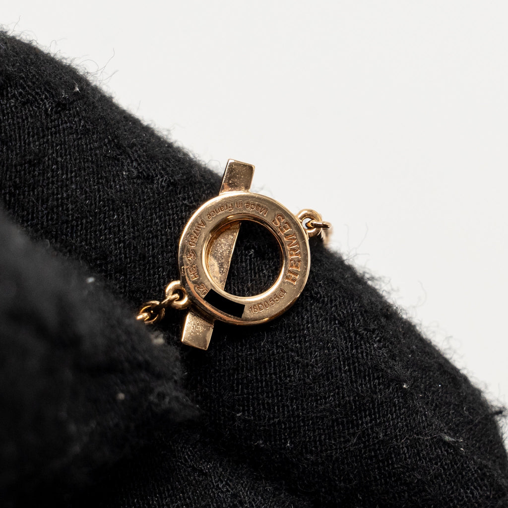 HERMES FINESSE BRACELET ROSE GOLD, DIAMONDS