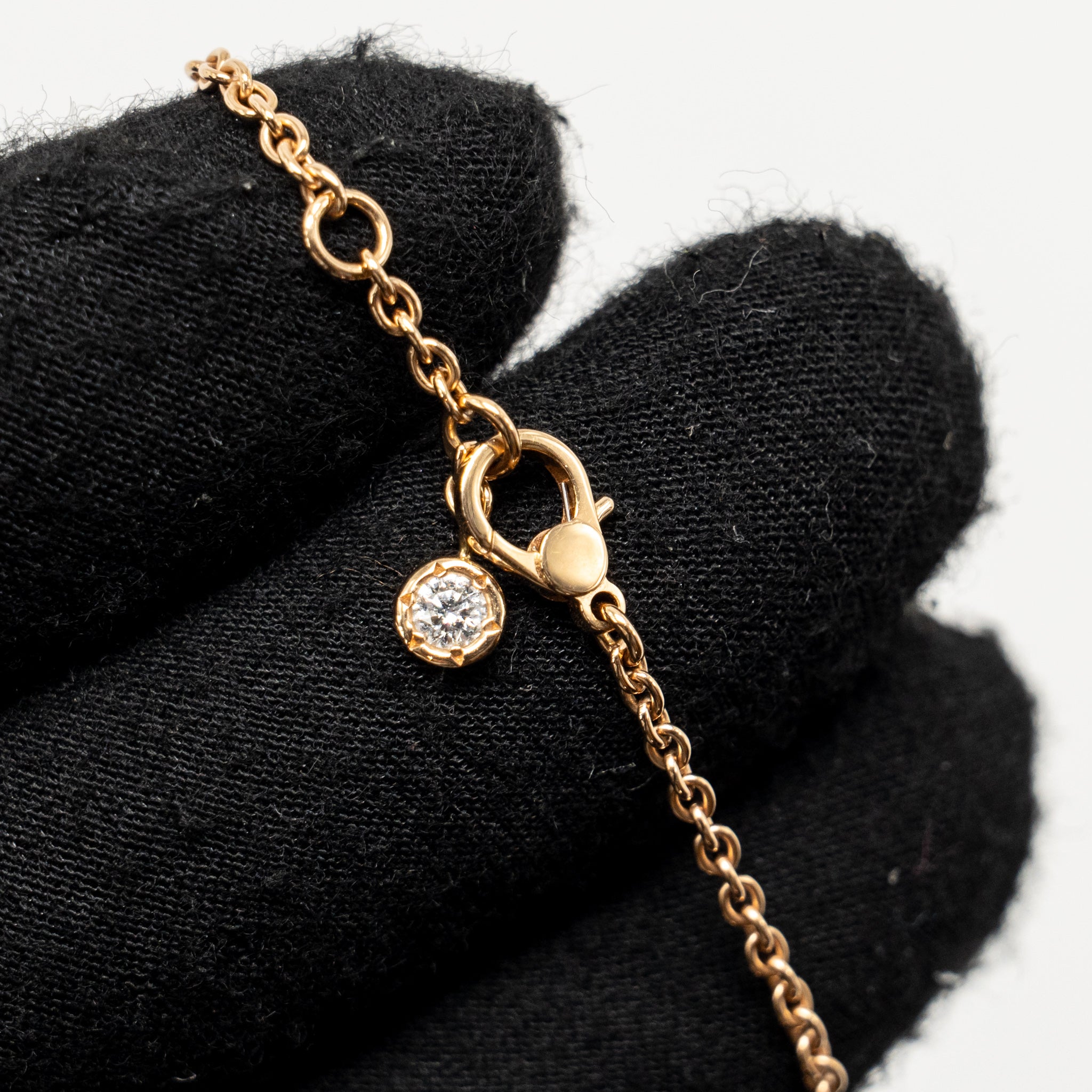 HERMES FINESSE BRACELET ROSE GOLD, DIAMONDS