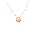 CARTIER AMULETTE DE CARTIER PINK OPAL WITH DIAMOND PINK-GOLD NECKLACE
