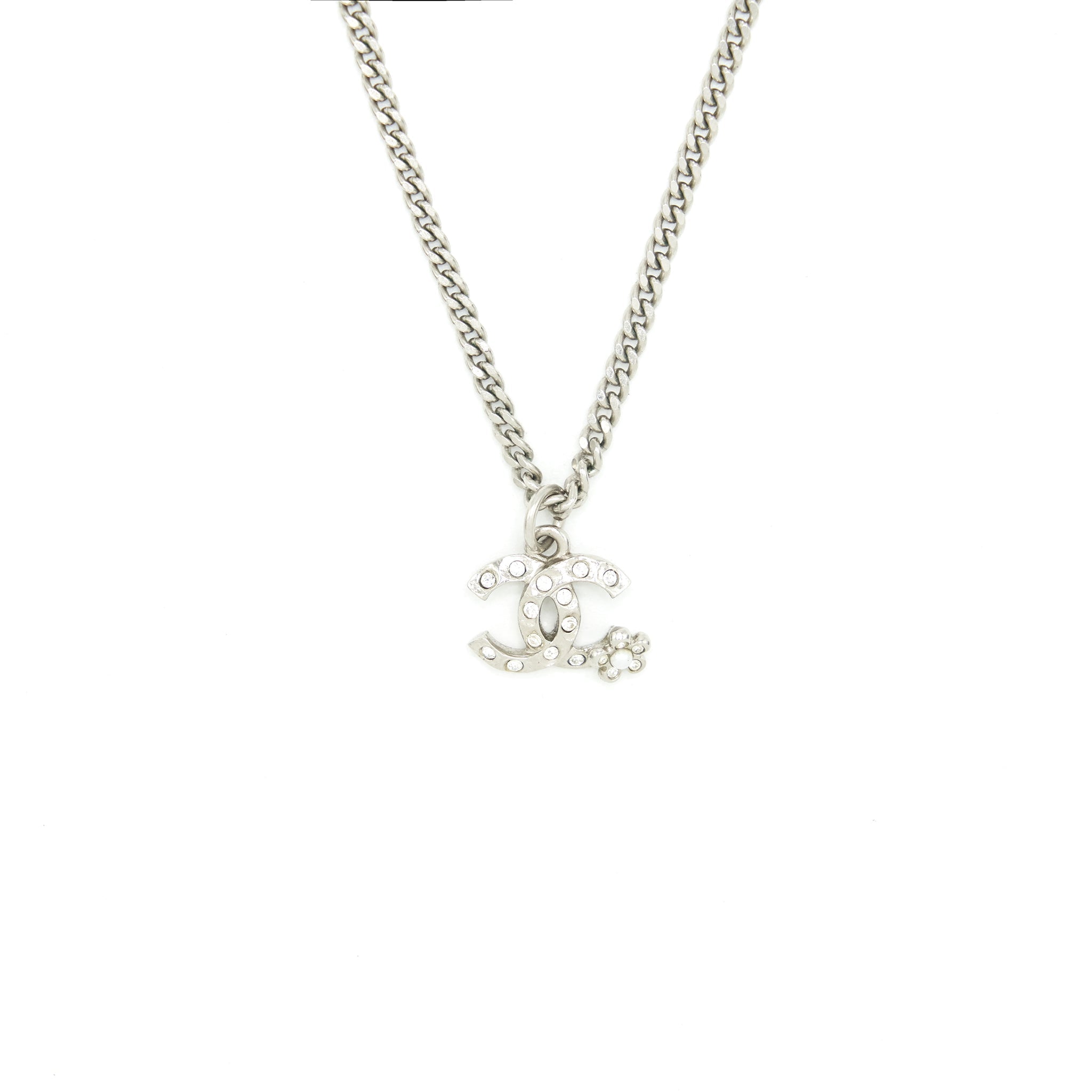 CHANEL MINI CC LOGO NECKLACE SHW