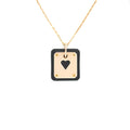 HERMES AS DE COEUR PENDANT BLACK RGHW