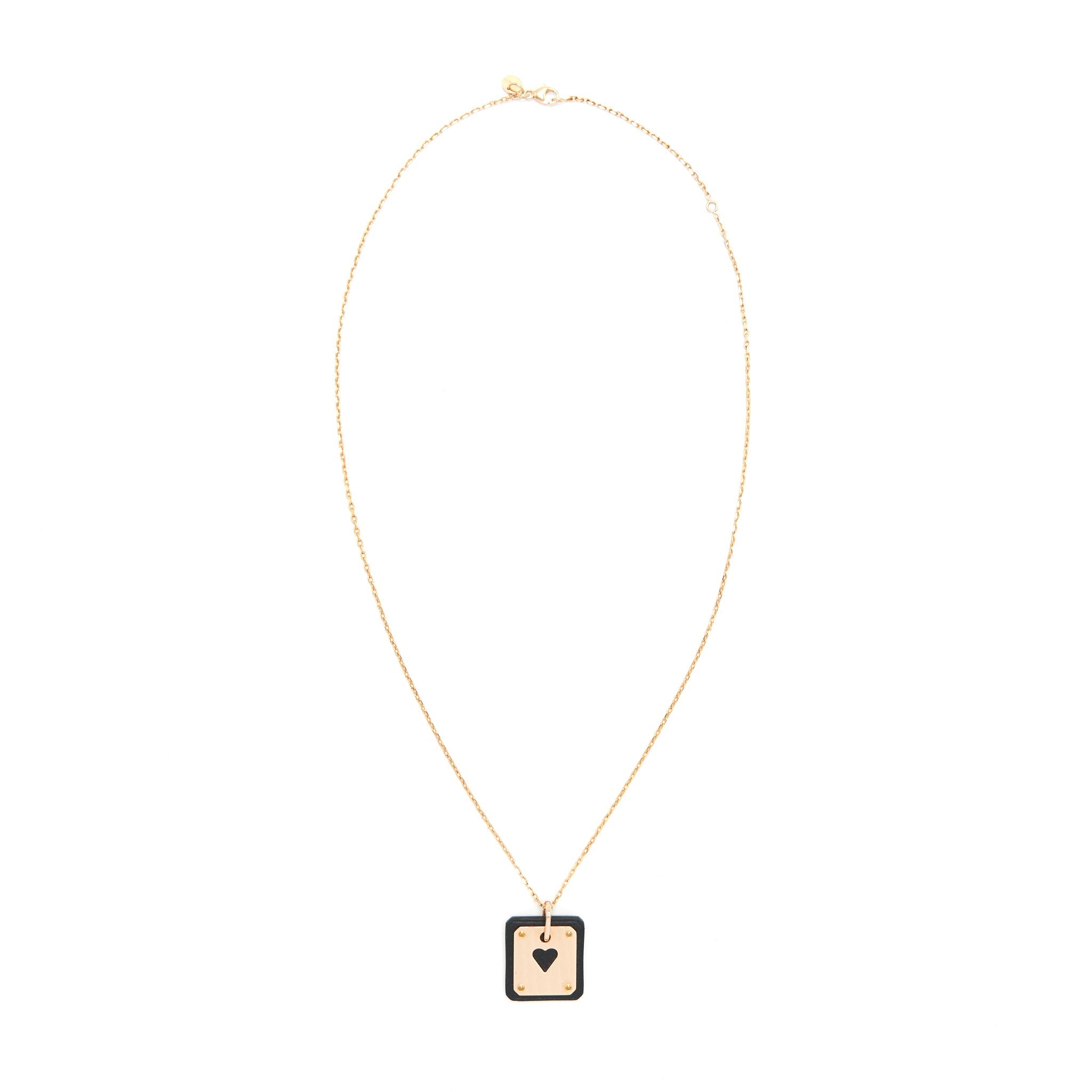 HERMES AS DE COEUR PENDANT BLACK RGHW