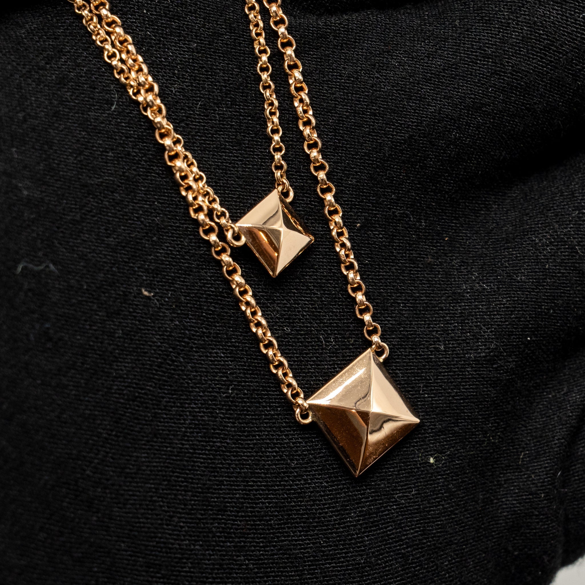 HERMES CLOU D’H PENDANT ROSE GOLD, DIAMONDS
