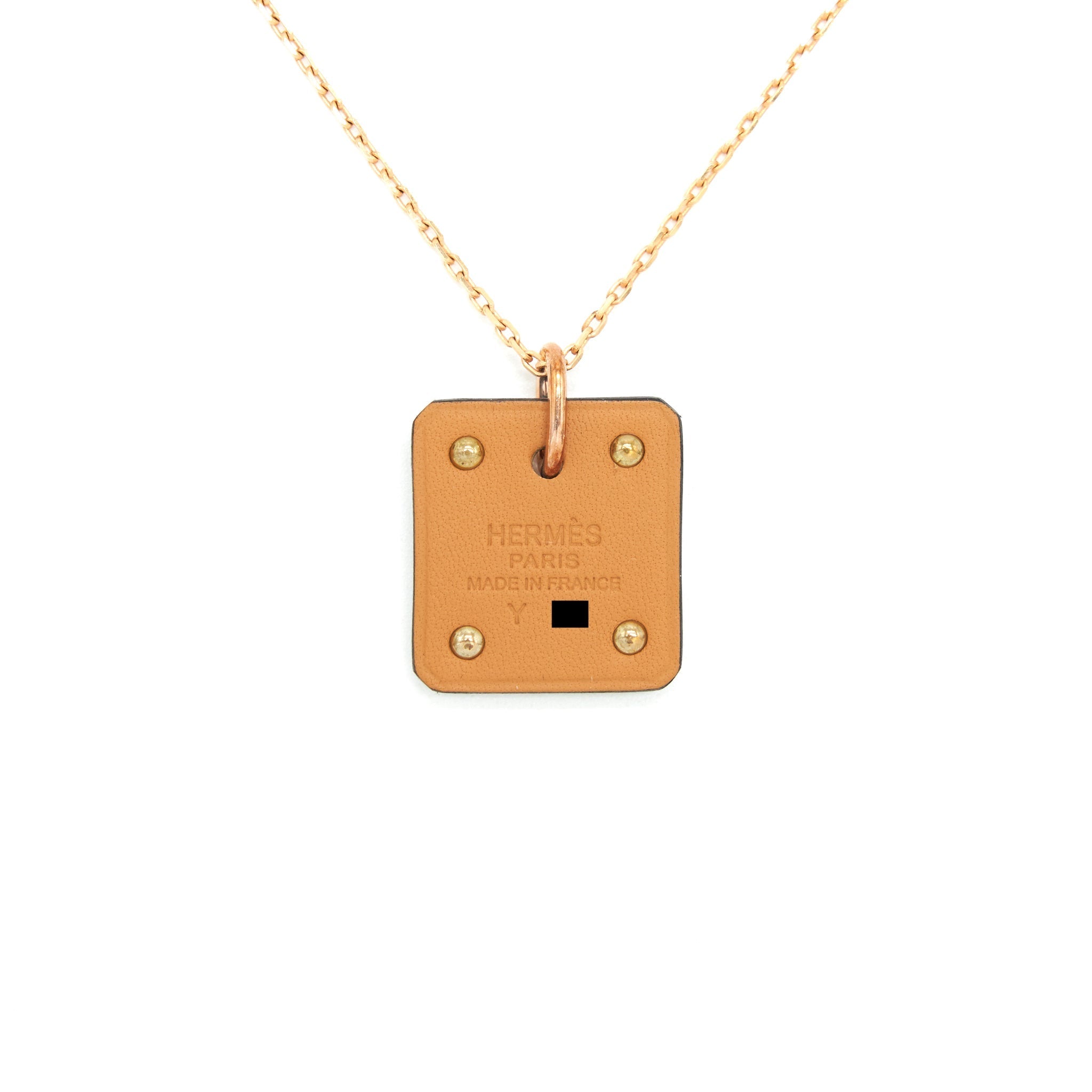 HERMES AS DE COEUR PENDANT BLACK RGHW