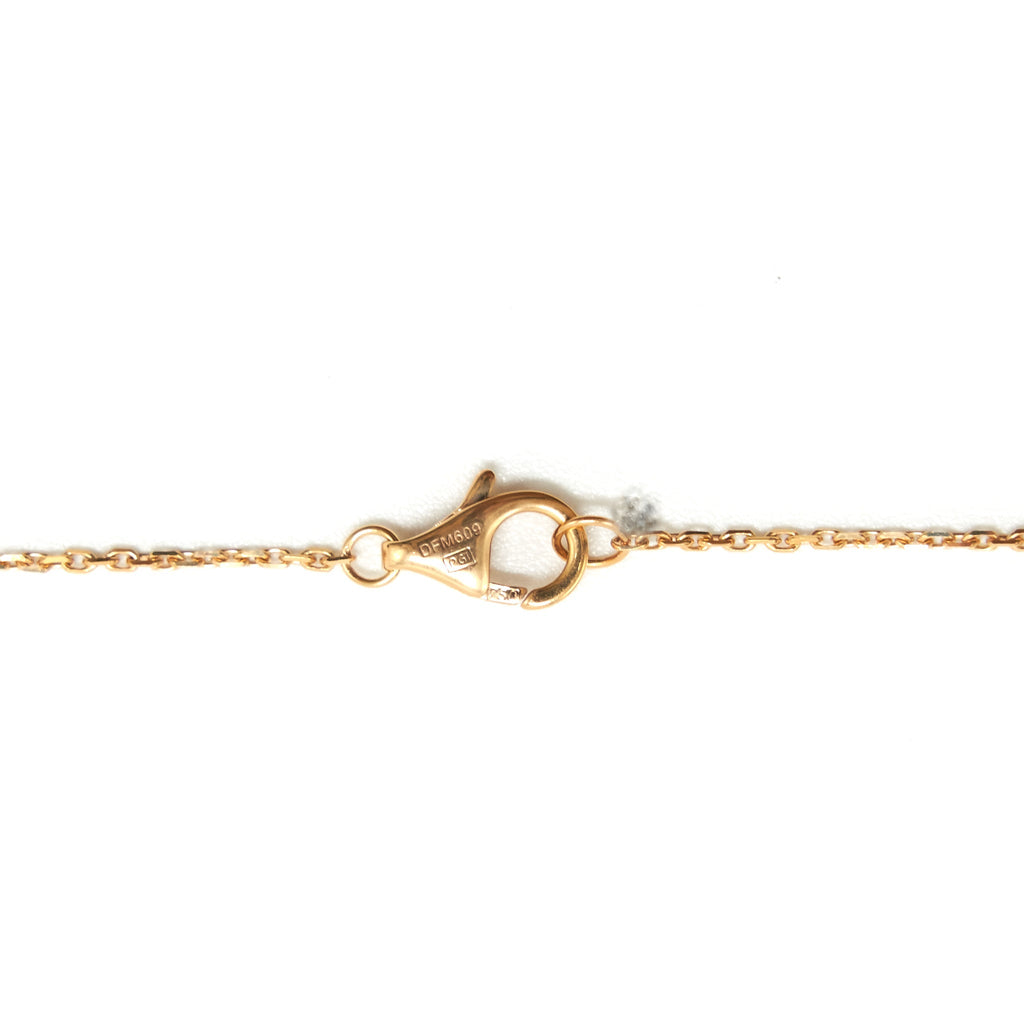 CARTIER AMULETTE DE CARTIER PINK OPAL WITH DIAMOND PINK-GOLD NECKLACE