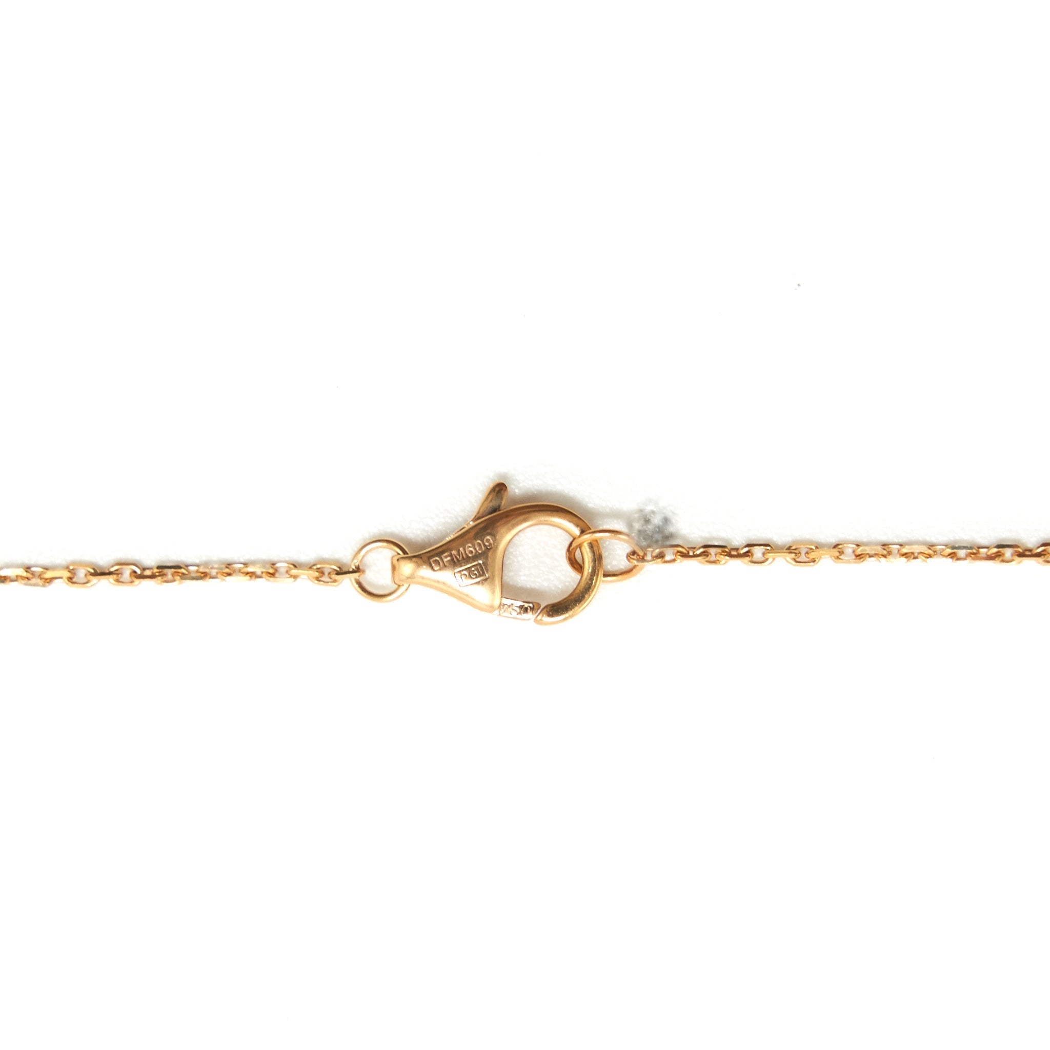 CARTIER AMULETTE DE CARTIER PINK OPAL WITH DIAMOND PINK-GOLD NECKLACE