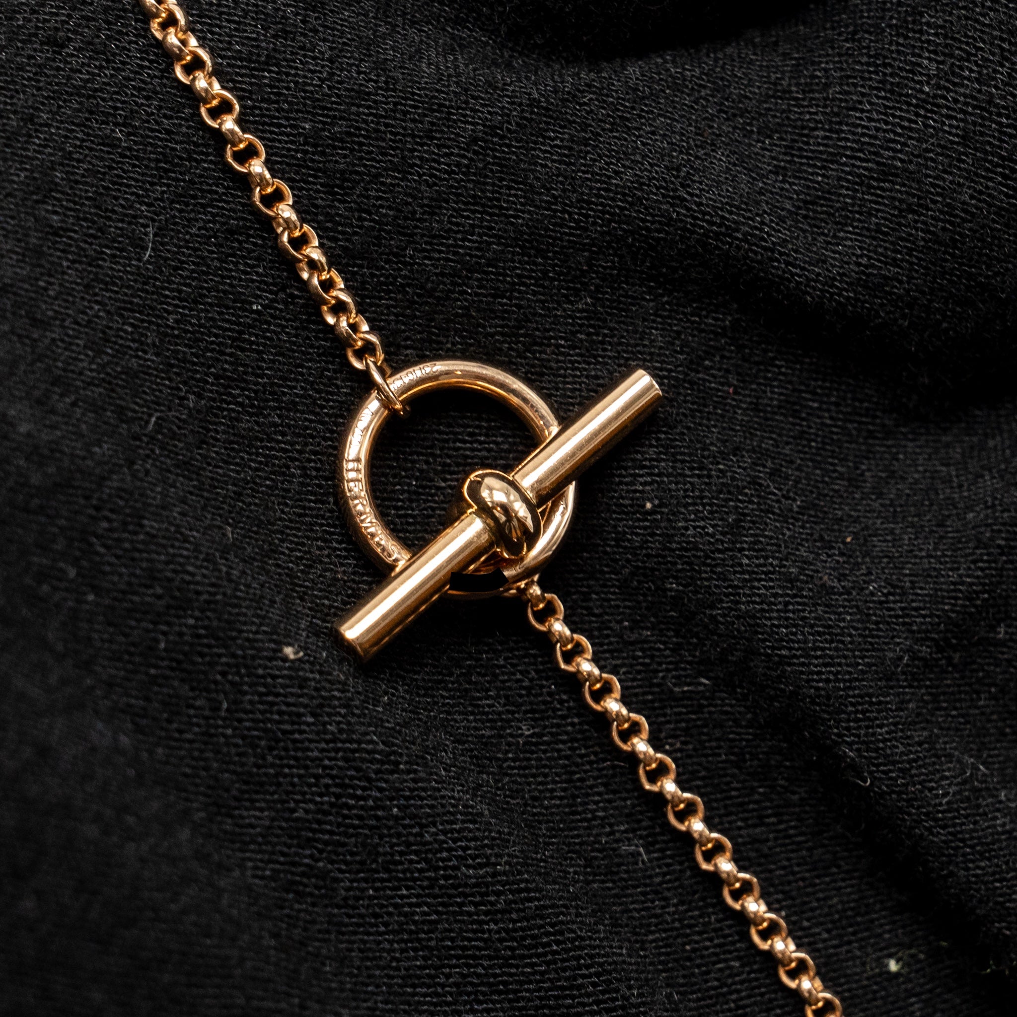 HERMES CLOU D’H PENDANT ROSE GOLD, DIAMONDS