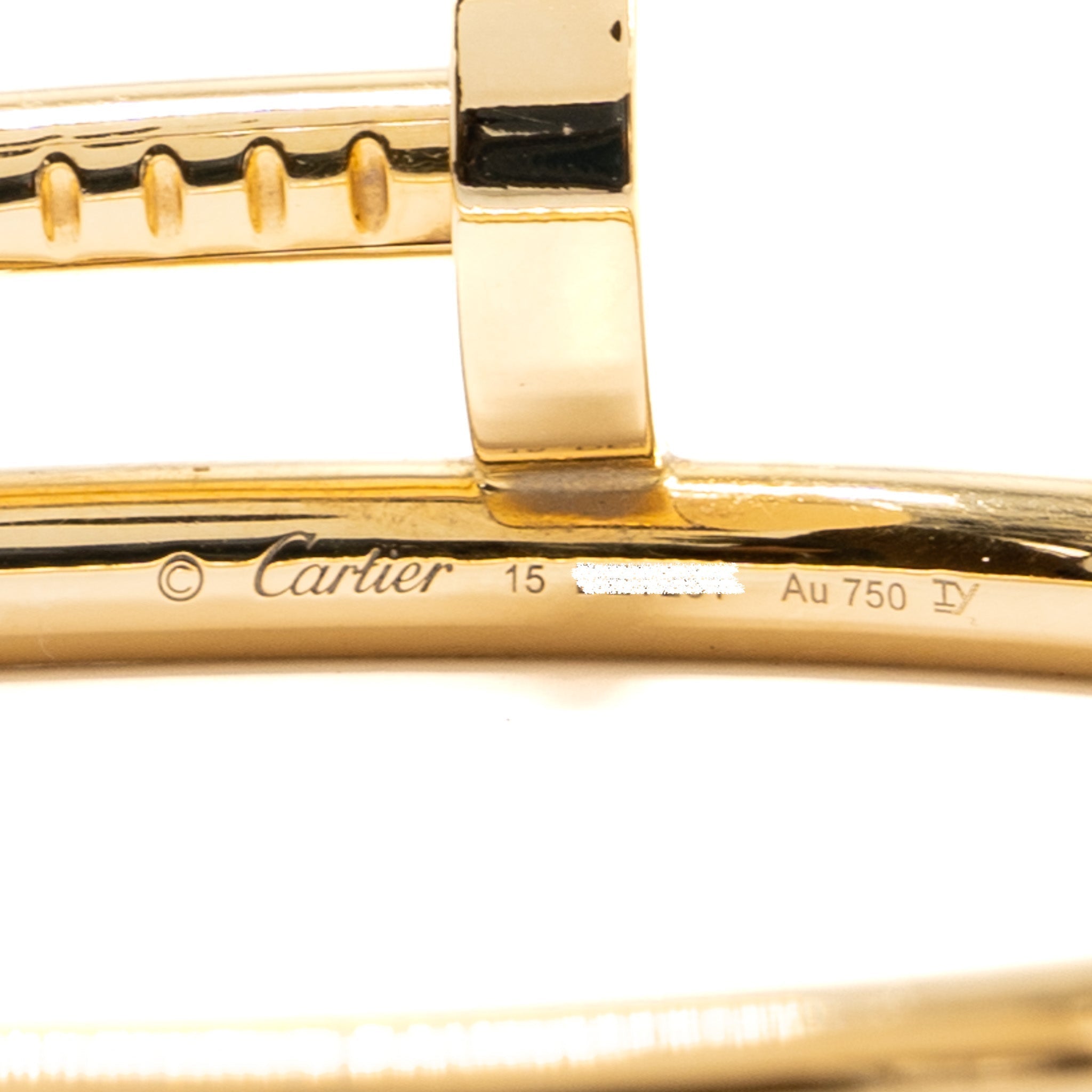 CARTIER JUSTE IN CLOU BRACELET YELLOW GOLD