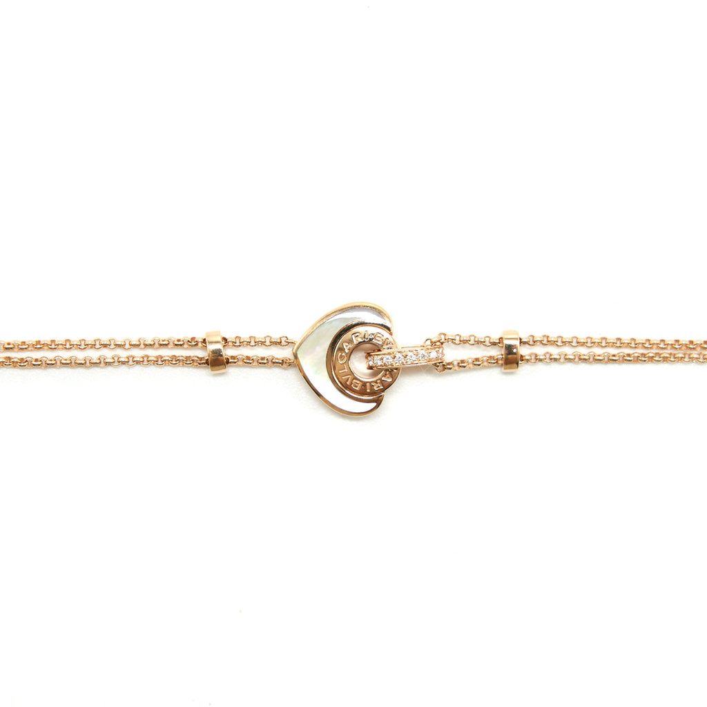 BVLGARI CUORE BRACELET PINK GOLD AND MOTHER OF PEARL