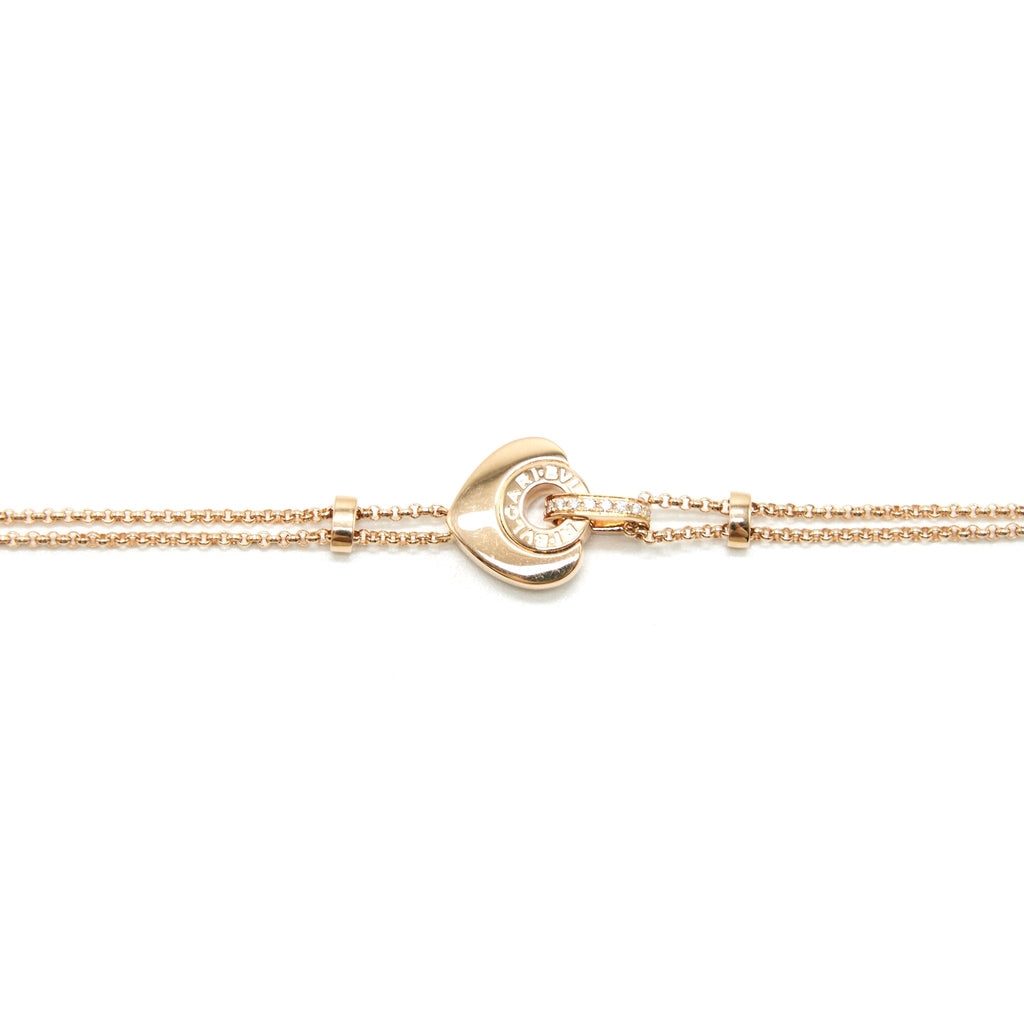 BVLGARI CUORE BRACELET PINK GOLD AND MOTHER OF PEARL