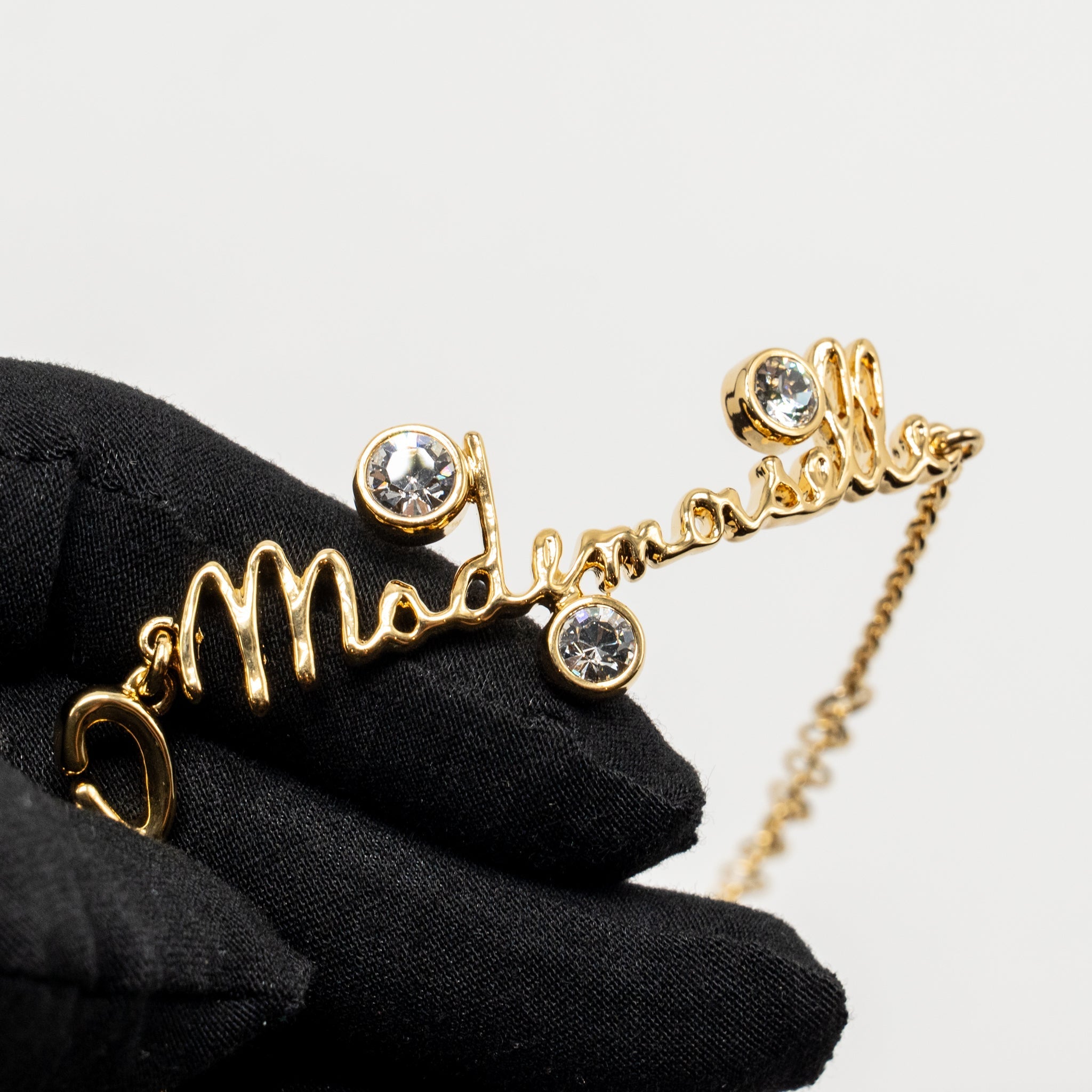CHANEL I LOVE COCO LETTER CHOCKER GOLD TONE