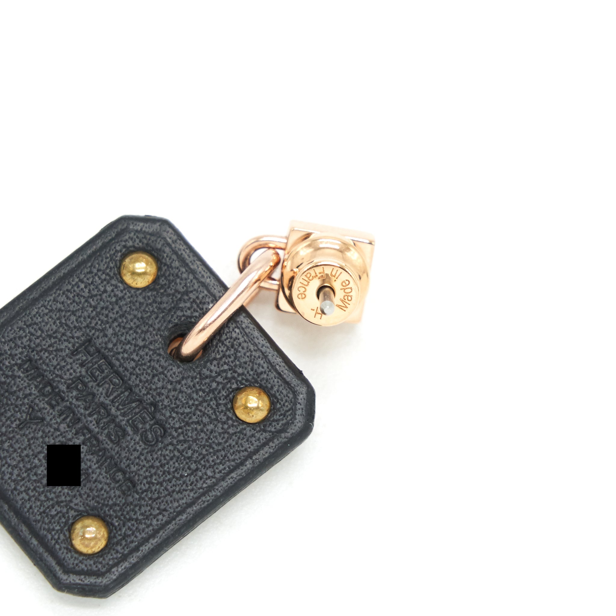 HERMES AS DE COEUR EARRINGS BLACK RGHW