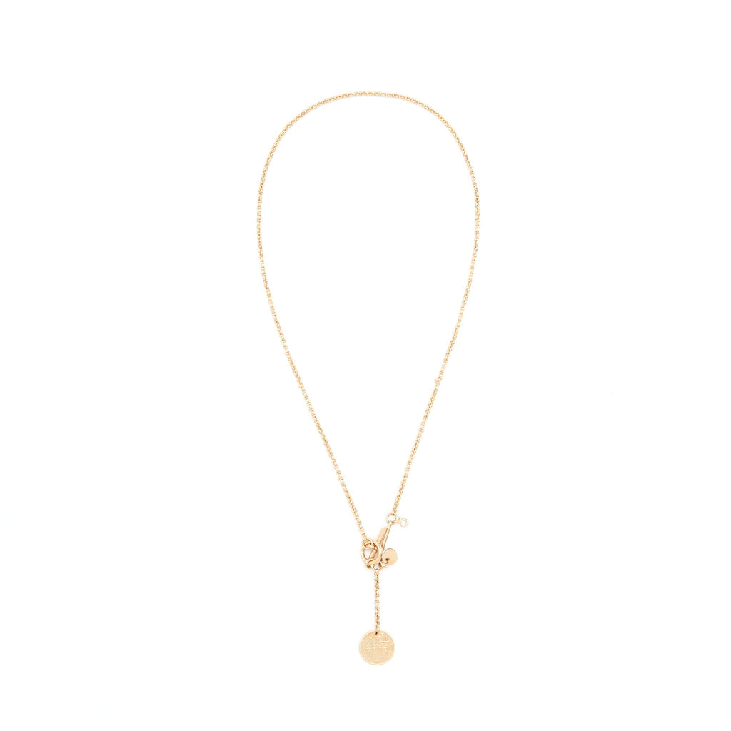HERMES EX-LIBRIS SMALL MODAL PENDANT ROSE GOLD