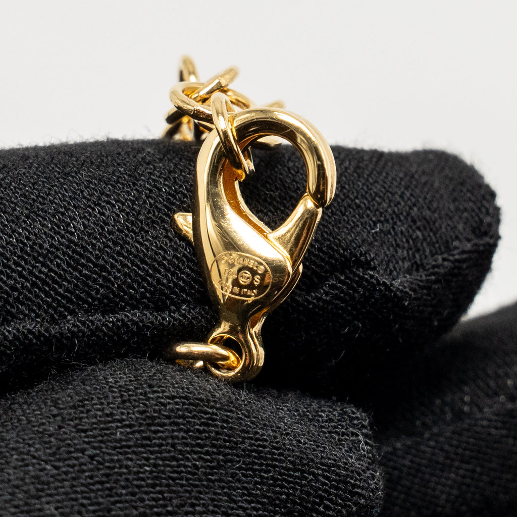CHANEL I LOVE COCO LETTER CHOCKER GOLD TONE