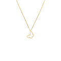 VAN CLEEF AND ARPELS SWEET ALHAMBRA BUTTERFLY PENDANT YELLOW GOLD WITH MOTHER OF PEARL